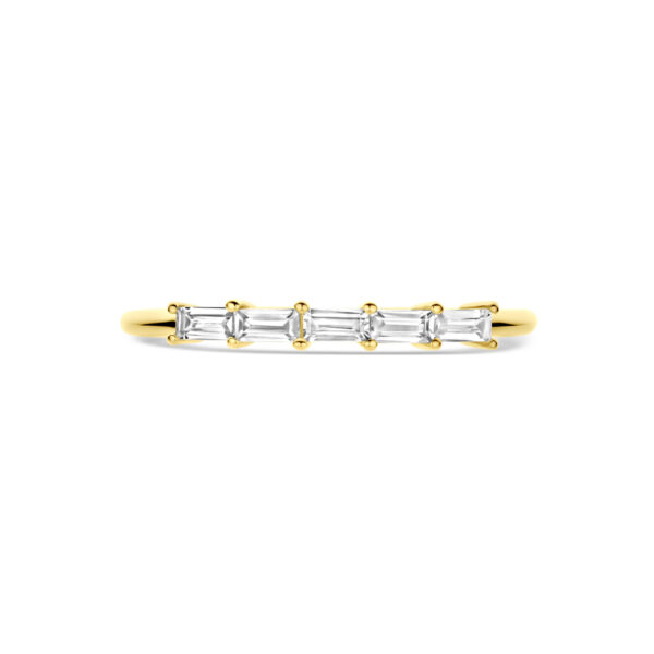 ring zirkonia 14K geelgoud - Afbeelding 4
