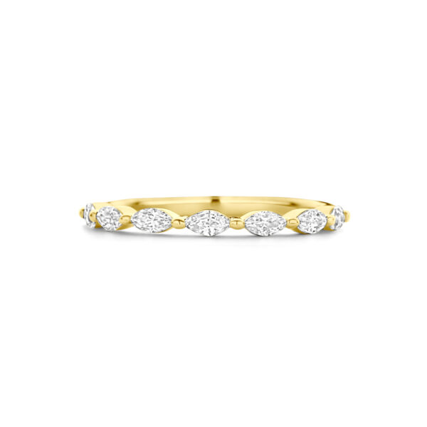 ring zirkonia 14K geelgoud - Afbeelding 4