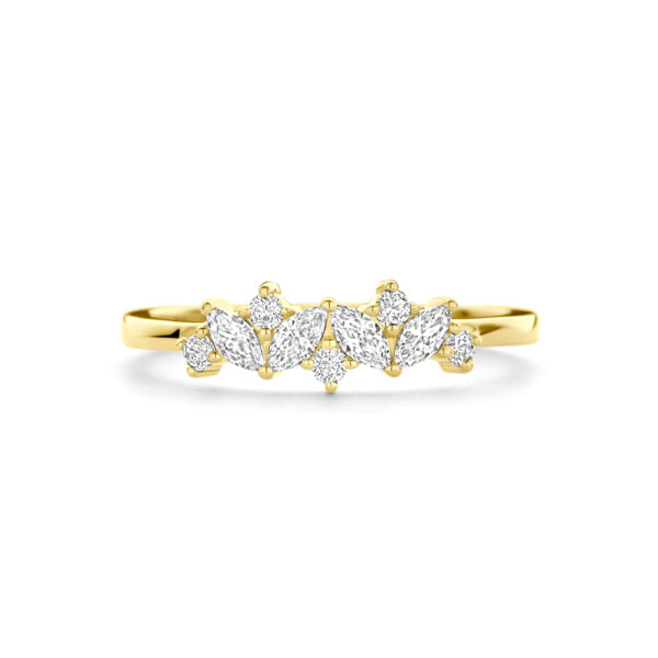 ring zirkonia 14K geelgoud - Afbeelding 4