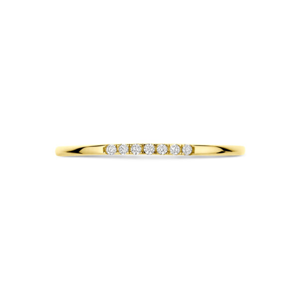 ring zirkonia 14K geelgoud - Afbeelding 4