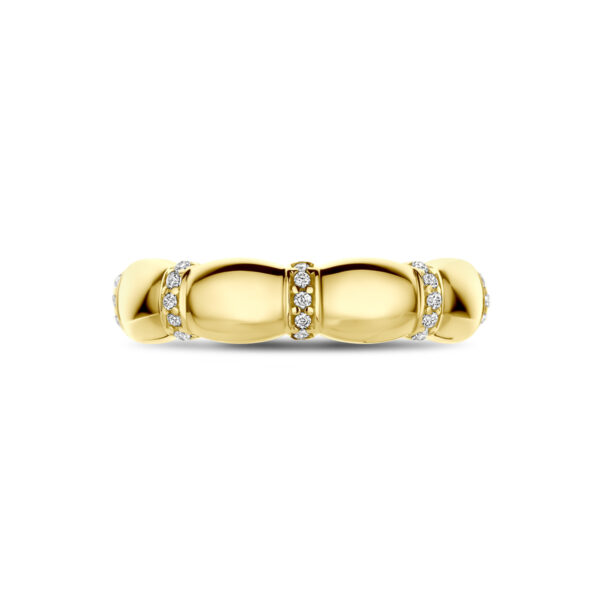 ring zirkonia 14K geelgoud - Afbeelding 4