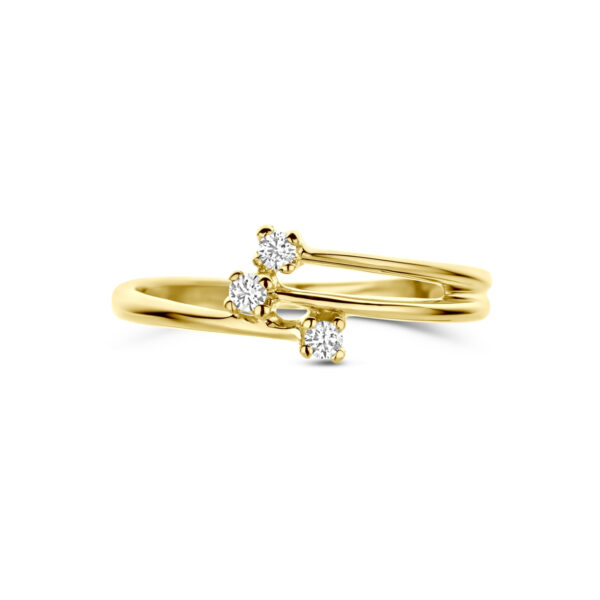 ring zirkonia 14K geelgoud - Afbeelding 4