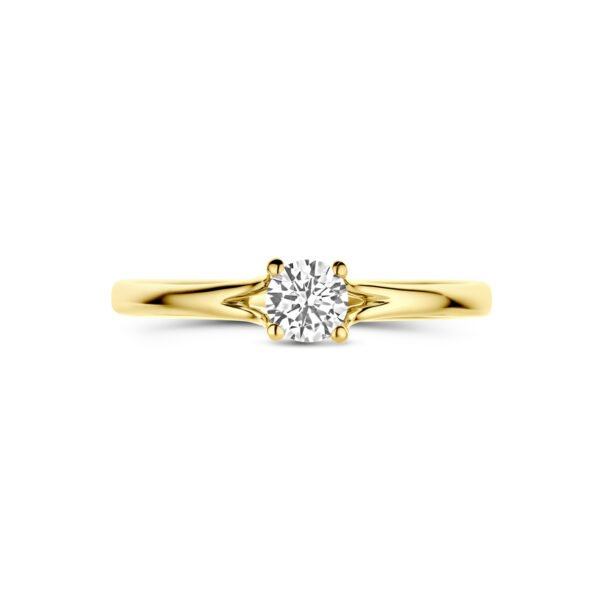 ring zirkonia 14K geelgoud - Afbeelding 4