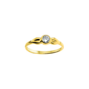 ring zirkonia 14K geelgoud