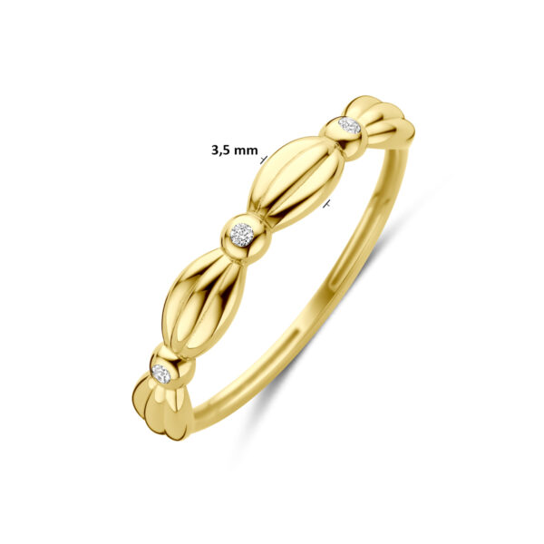 ring zirkonia 14K geelgoud - Afbeelding 5