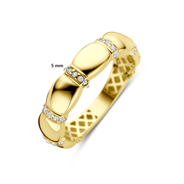 ring zirkonia 14K geelgoud - Afbeelding 5