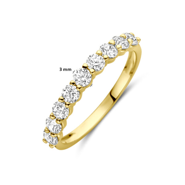 ring zirkonia 14K geelgoud - Afbeelding 5
