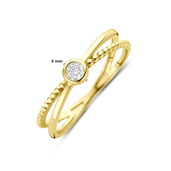 ring zirkonia 14K geelgoud - Afbeelding 5