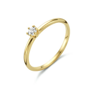 ring zirkonia 14K geelgoud