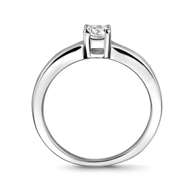 ring zirkonia zilver gerhodineerd - Afbeelding 2