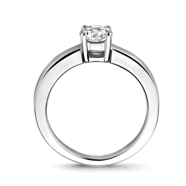 ring zirkonia zilver gerhodineerd - Afbeelding 2