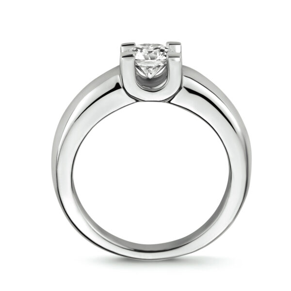 ring zirkonia zilver gerhodineerd - Afbeelding 2
