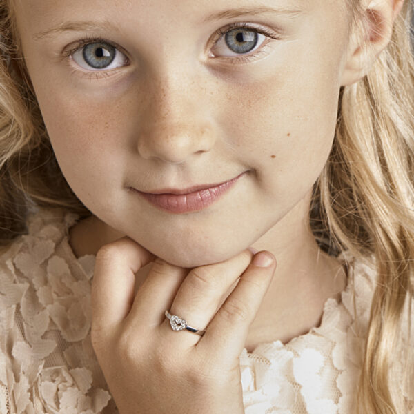ring zirkonia zilver gerhodineerd - Afbeelding 2