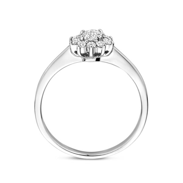 ring zirkonia zilver gerhodineerd - Afbeelding 2