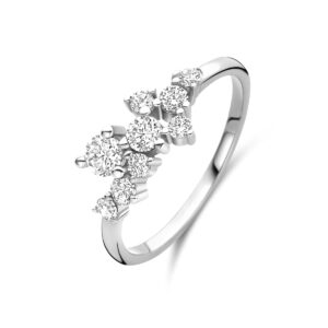 ring zirkonia zilver gerhodineerd