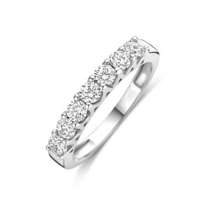 ring zirkonia zilver gerhodineerd