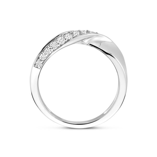 ring zirkonia zilver gerhodineerd - Afbeelding 3