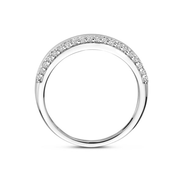 ring zirkonia zilver gerhodineerd - Afbeelding 3