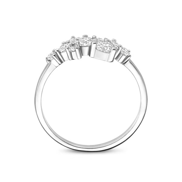 ring zirkonia zilver gerhodineerd - Afbeelding 3