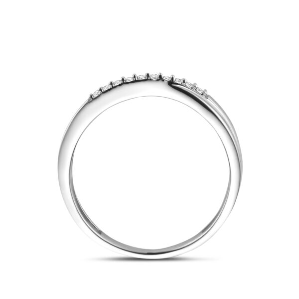 ring zirkonia zilver gerhodineerd - Afbeelding 3