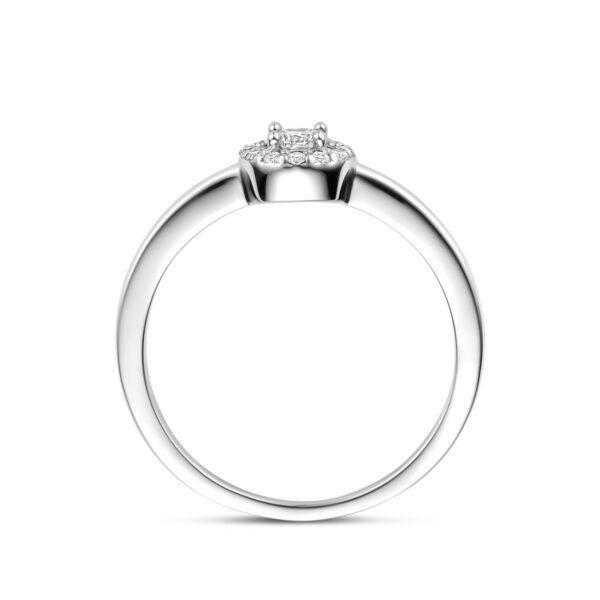ring zirkonia zilver gerhodineerd - Afbeelding 3