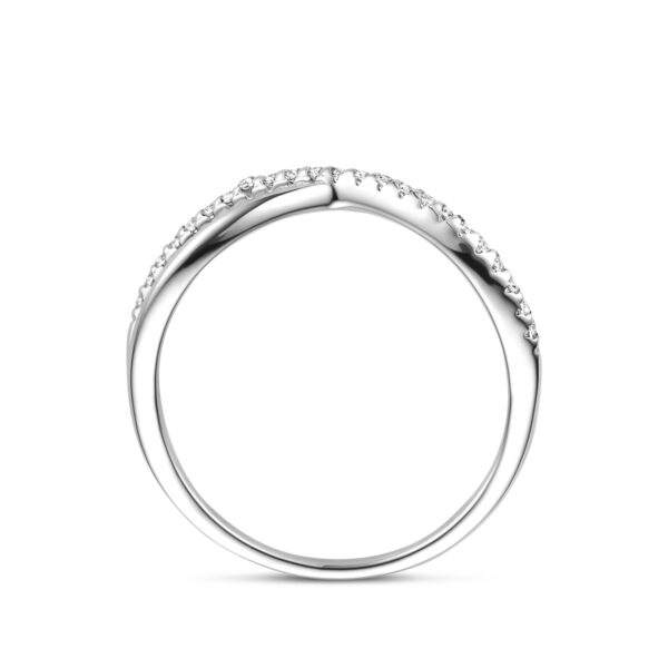 ring zirkonia zilver gerhodineerd - Afbeelding 3