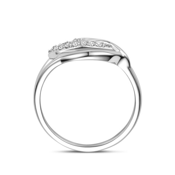 ring zirkonia zilver gerhodineerd - Afbeelding 3
