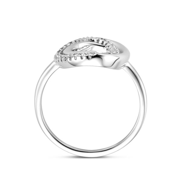 ring zirkonia zilver gerhodineerd - Afbeelding 3