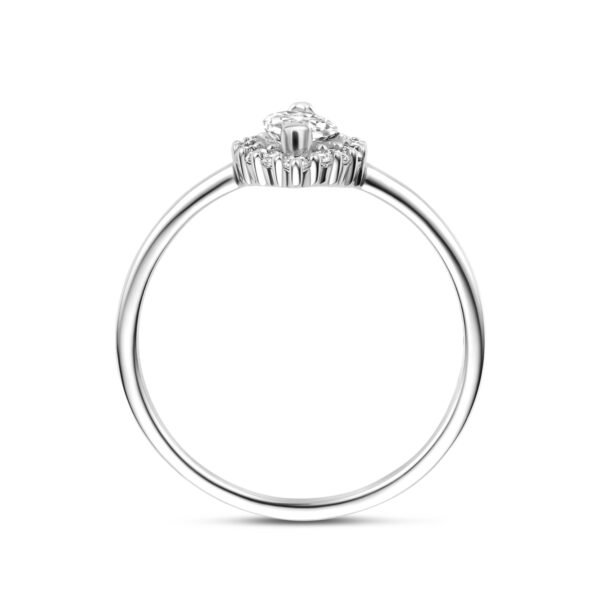 ring zirkonia zilver gerhodineerd - Afbeelding 3