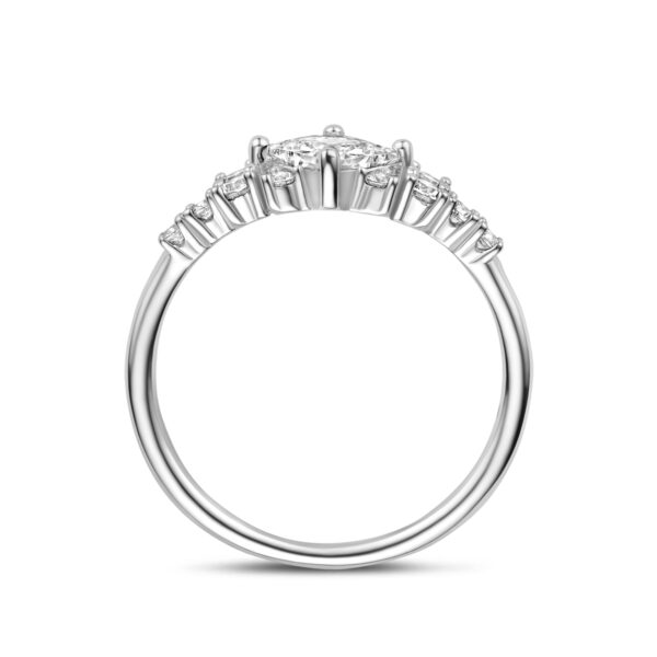ring zirkonia zilver gerhodineerd - Afbeelding 3