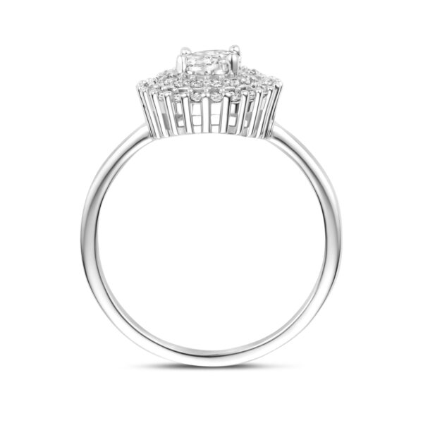 ring zirkonia zilver gerhodineerd - Afbeelding 3