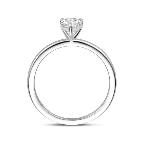 ring zirkonia zilver gerhodineerd - Afbeelding 3
