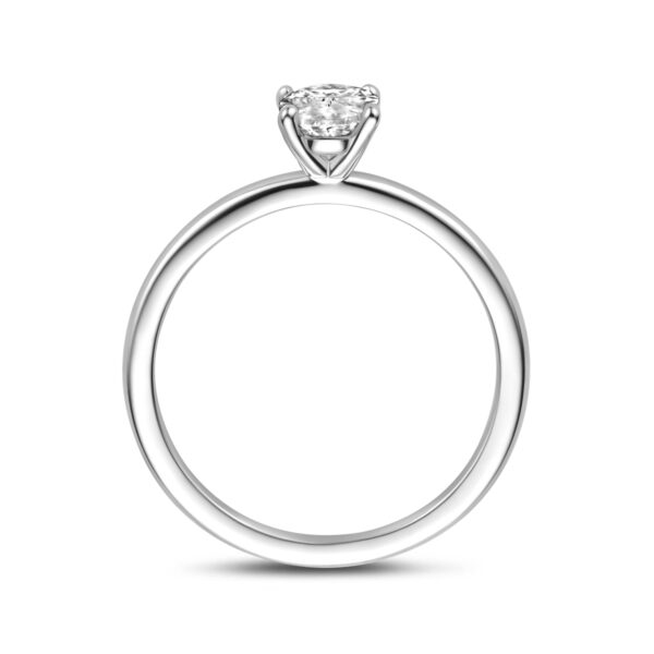 ring zirkonia zilver gerhodineerd - Afbeelding 3