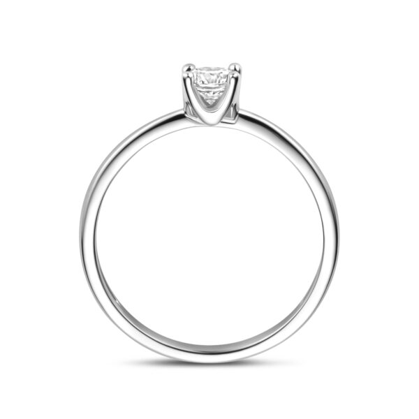 ring zirkonia zilver gerhodineerd - Afbeelding 3