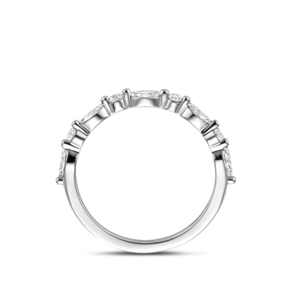 ring zirkonia zilver gerhodineerd - Afbeelding 3