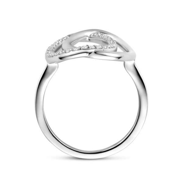ring zirkonia zilver gerhodineerd - Afbeelding 3