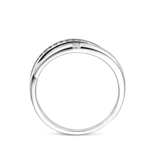 ring zirkonia zilver gerhodineerd - Afbeelding 3