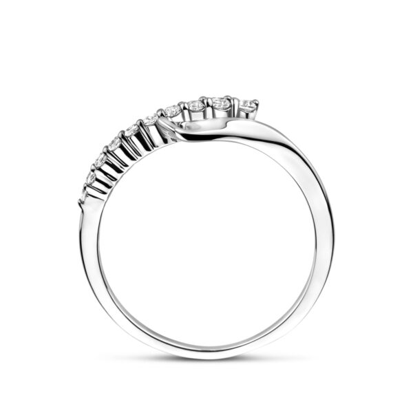 ring zirkonia zilver gerhodineerd - Afbeelding 3