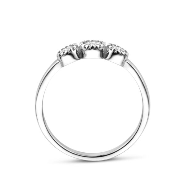 ring zirkonia zilver gerhodineerd - Afbeelding 3