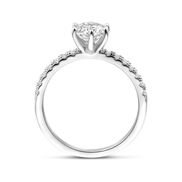 ring zirkonia zilver gerhodineerd - Afbeelding 3