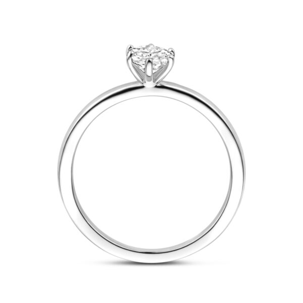 ring zirkonia zilver gerhodineerd - Afbeelding 3