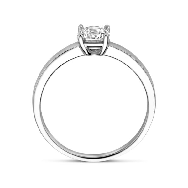 ring zirkonia zilver gerhodineerd - Afbeelding 3