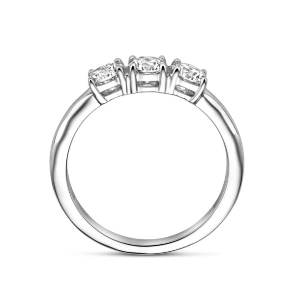 ring zirkonia zilver gerhodineerd - Afbeelding 3