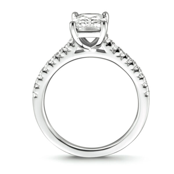ring zirkonia zilver gerhodineerd - Afbeelding 3