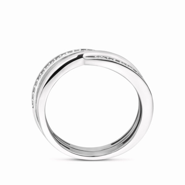 ring zirkonia zilver gerhodineerd - Afbeelding 3