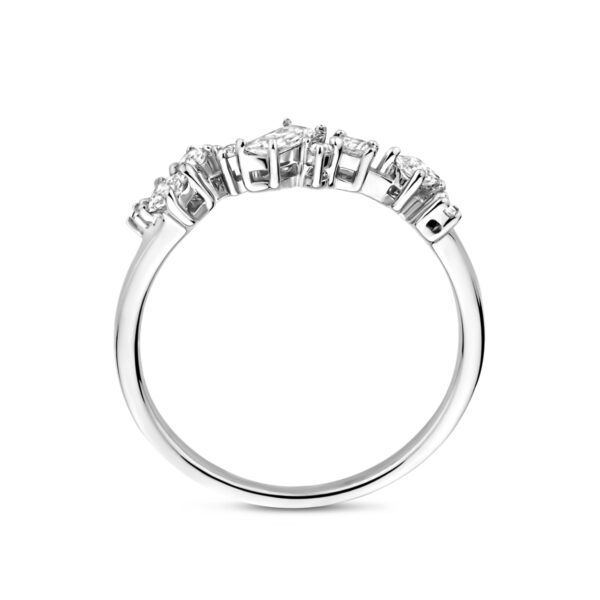 ring zirkonia zilver gerhodineerd - Afbeelding 3