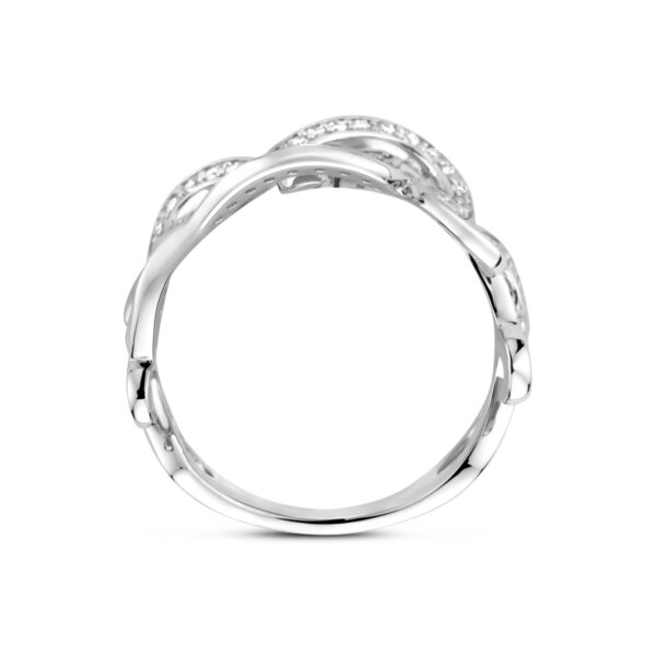 ring zirkonia zilver gerhodineerd - Afbeelding 3