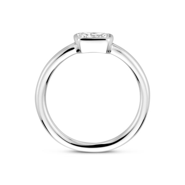 ring zirkonia zilver gerhodineerd - Afbeelding 3