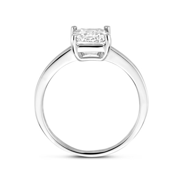 ring zirkonia zilver gerhodineerd - Afbeelding 3