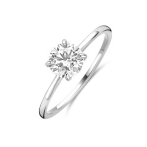 ring zirkonia zilver gerhodineerd